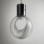 Vintage pendant lamp Membrane by Toni Zuccheri for Venini, Italy 1960s