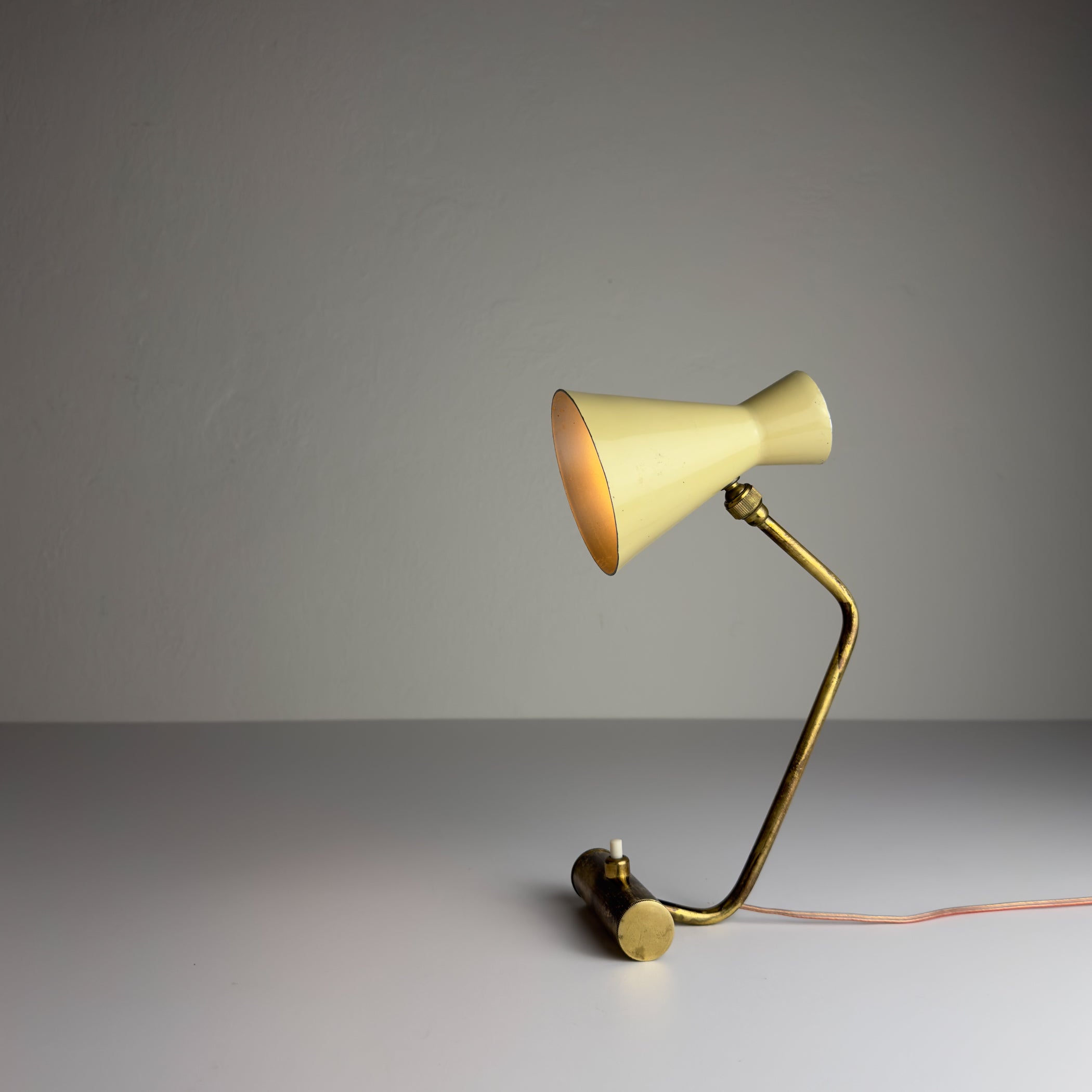 Vintage metal table lamp by Stilnovo, Italy 1950s