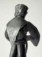 Vintage Brutalist sculpture "Monk With The Book" by Salvino Marsura, Italy 1970s
