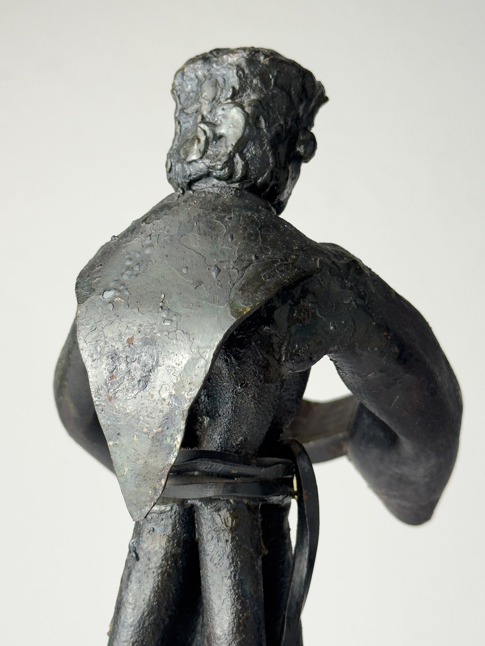 Vintage Brutalist sculpture "Monk With The Book" by Salvino Marsura, Italy 1970s