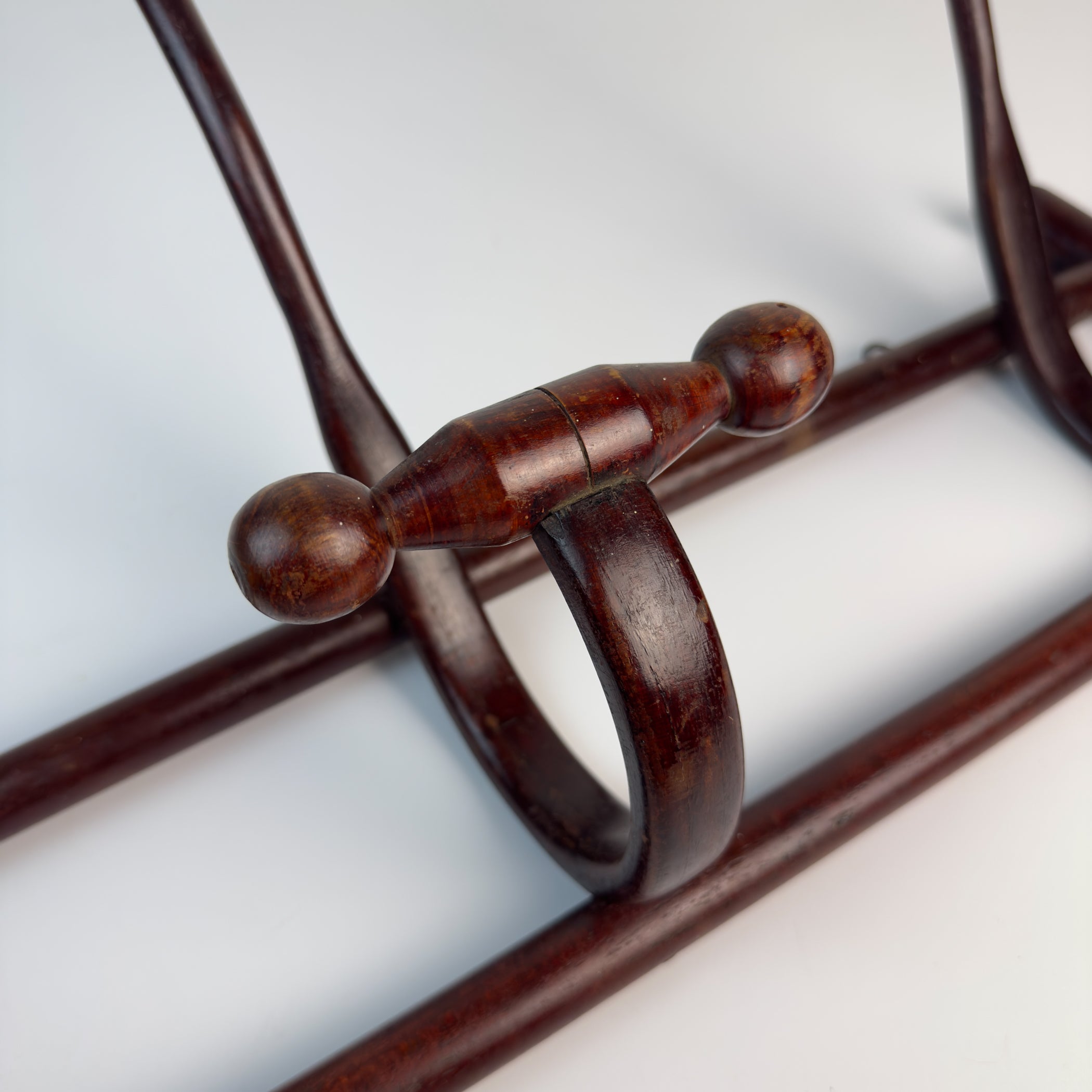 Antique Wooden Coat Rack, Italy 1930s