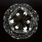 Vintage glass disc chandelier, Italy 1970s