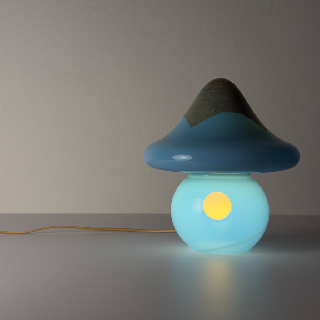 Murano Glass Table Lamp Mushroom, Italy 1970s