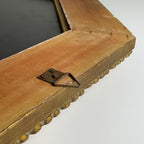 Vintage Large Wooden Wall Mirror, Italy 1930s