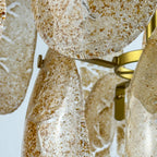 Original cascade murano glass chandelier, Italy 1980s