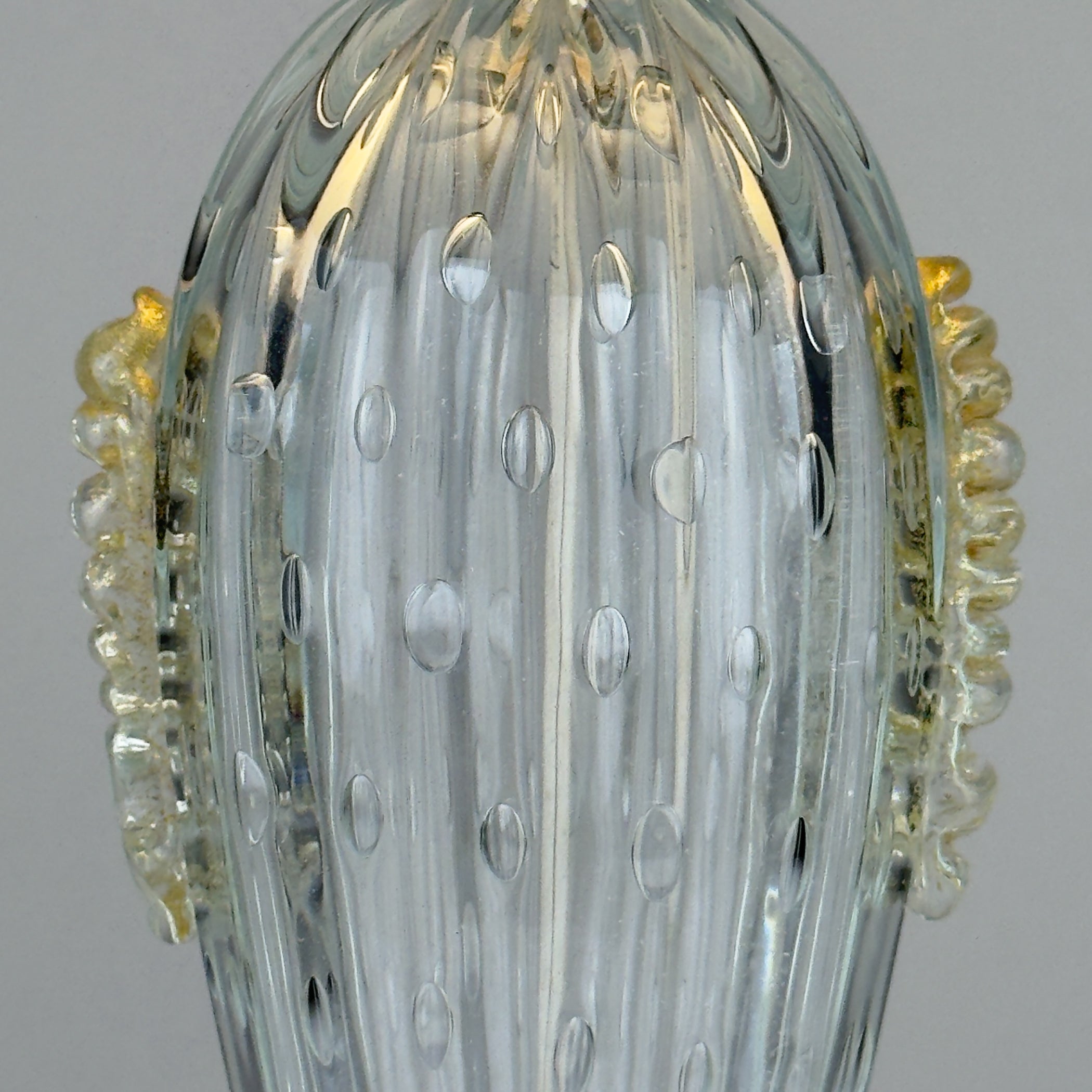 Original Murano glass table lamp by Barovier and Toso, Italy 1980s