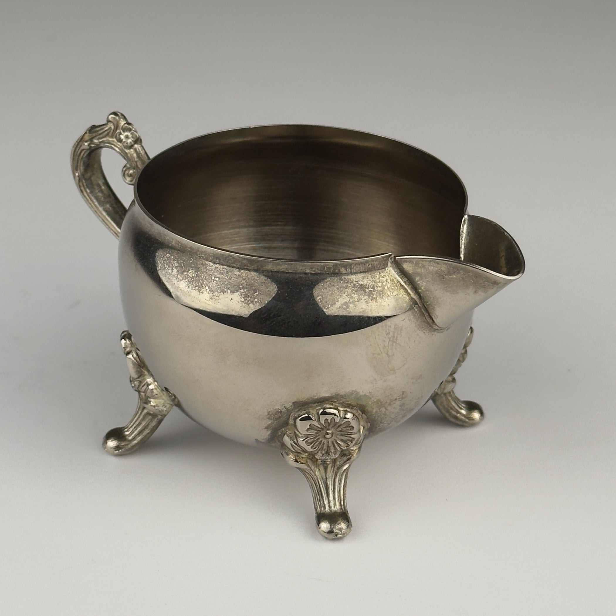 Vintage Metal Coffee or Tea Set of 3, Italy 1980s