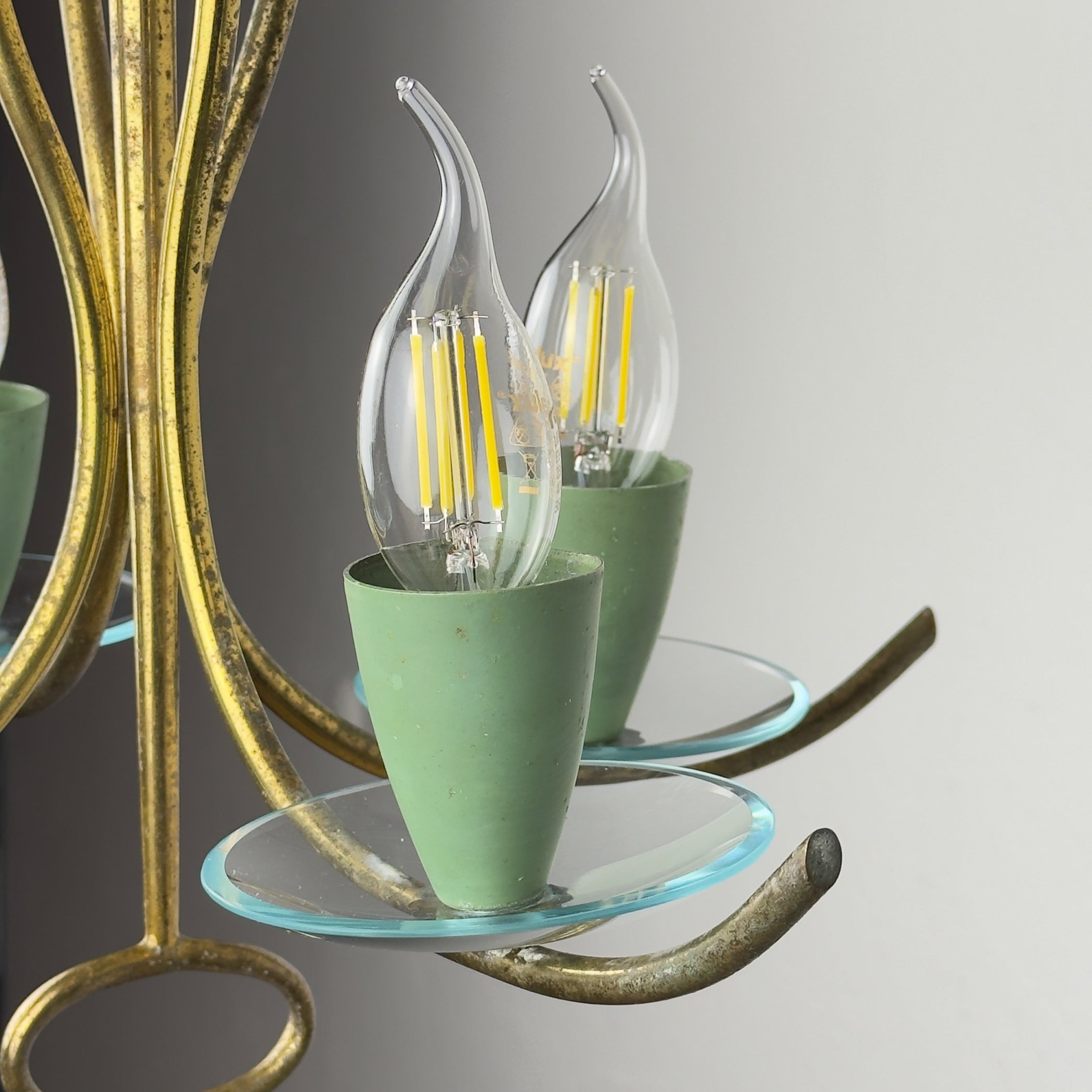 Vintage chandelier by Pietro Chiesa for Fontana Arte, Italy 1930s