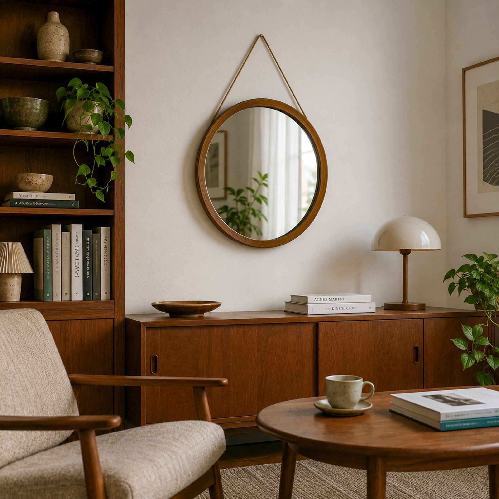 Mid-century Wall Mirror, Italy 1960s