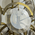 Smoked Murano chandelier by Gino Vistosi, Italy 1970s