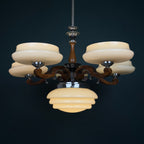 Art Deco Large Chandelier, Italy 1950s