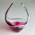 Vintage small murano vase Italy 1970s, Mid-century modern design