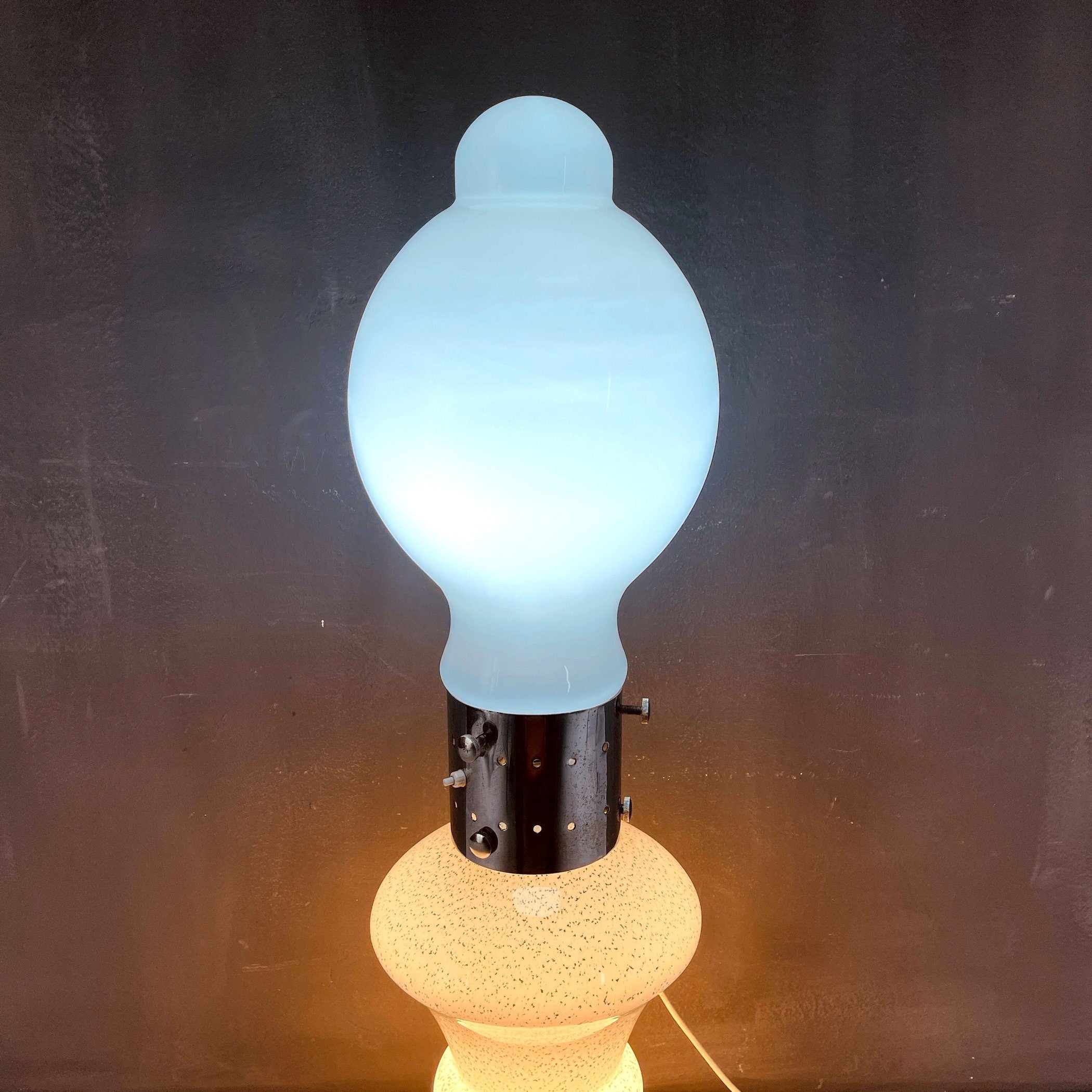 Vintage Murano Glass Floor Lamp: BIRILLO by Carlo Nason, 1960s Italian Design