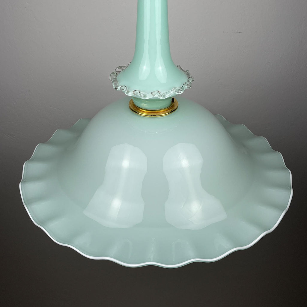 Vintage Murano glass pendant lamp by Venini, Italy 1970s, Mid-century Italian modern