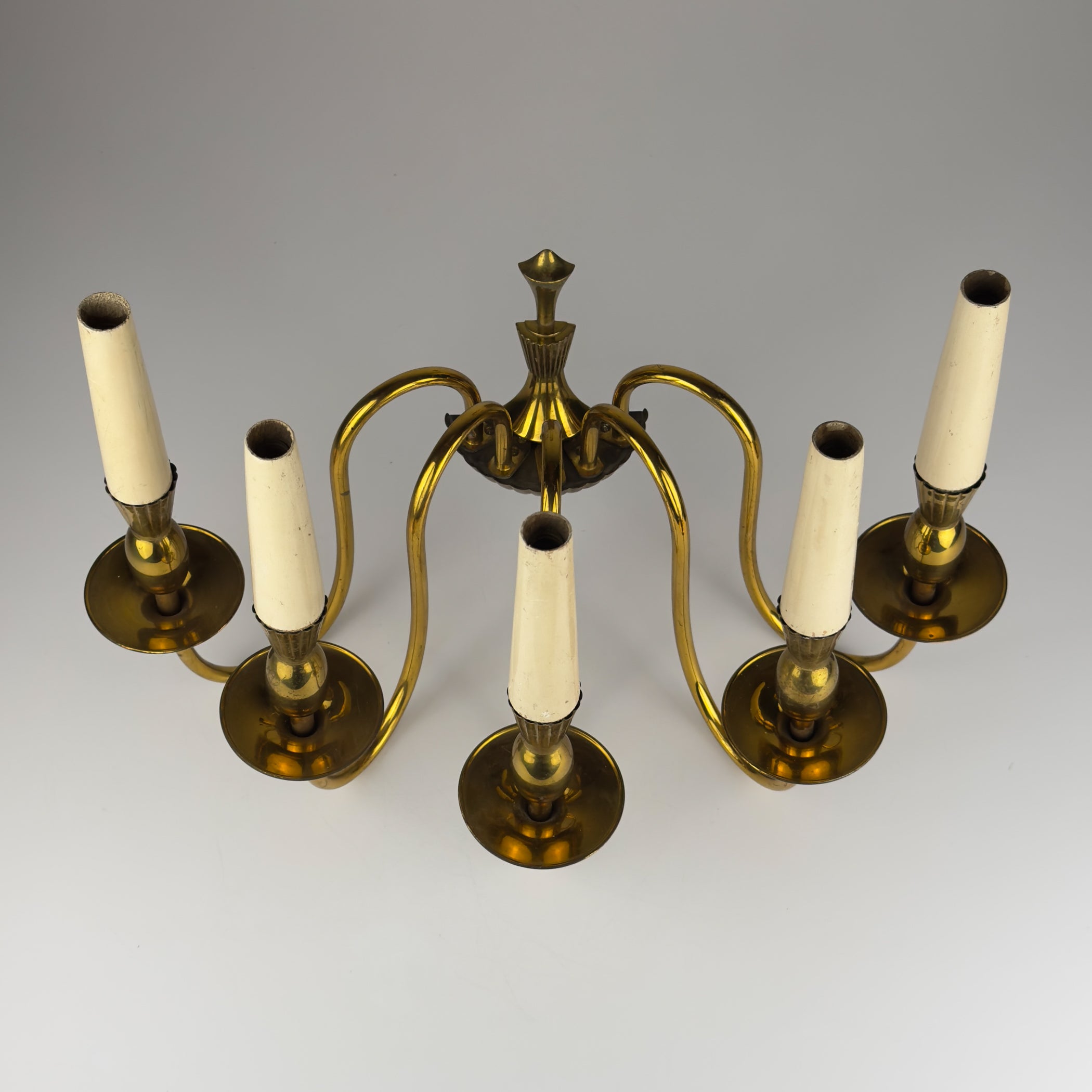 Vintage brass wall lamp by Stilnovo, Italy, 1950s