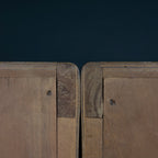 Vintage wood nightstands, Italy 1950s, Set of 2