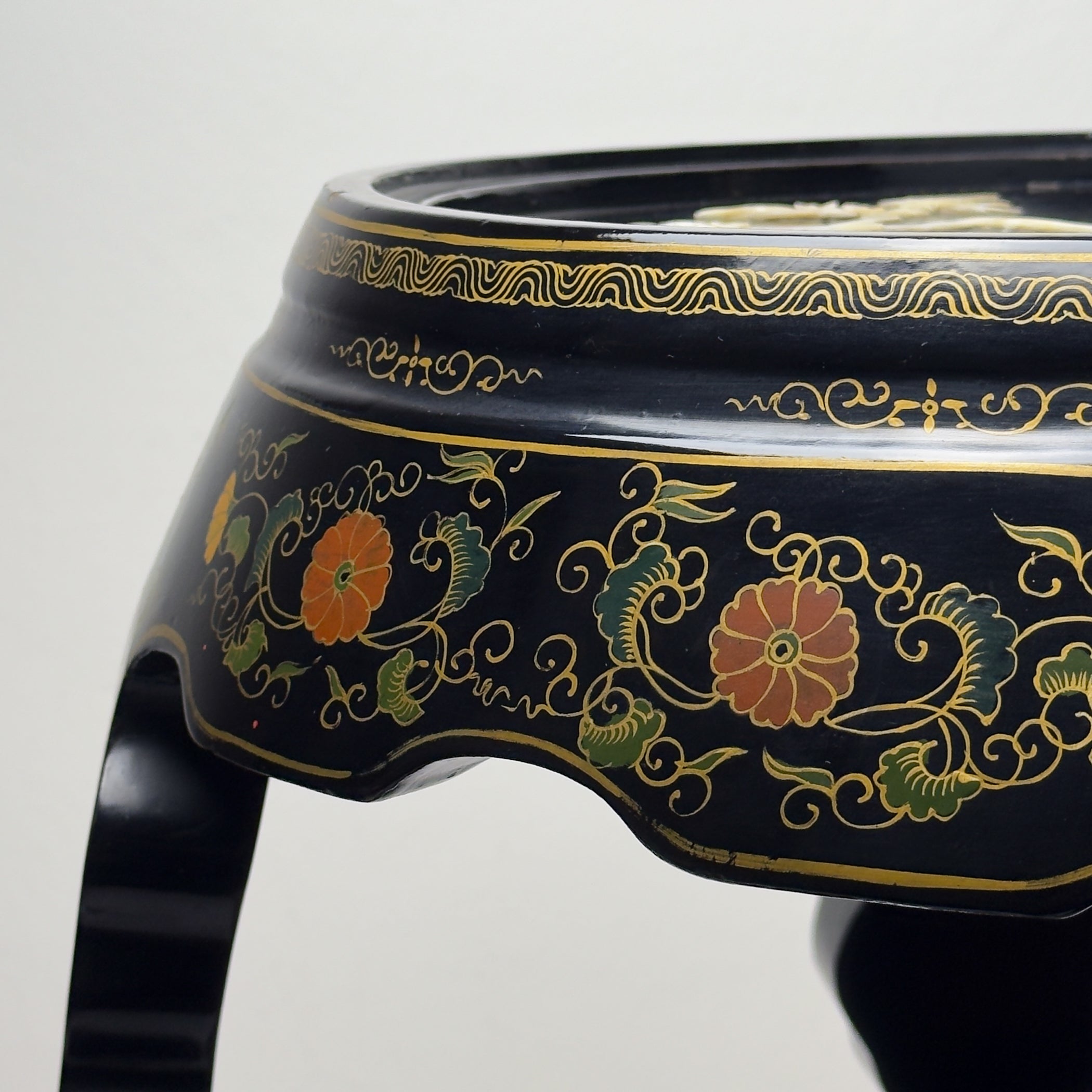 Mid-Century Italian Table, Style Chinoiserie, 1960s