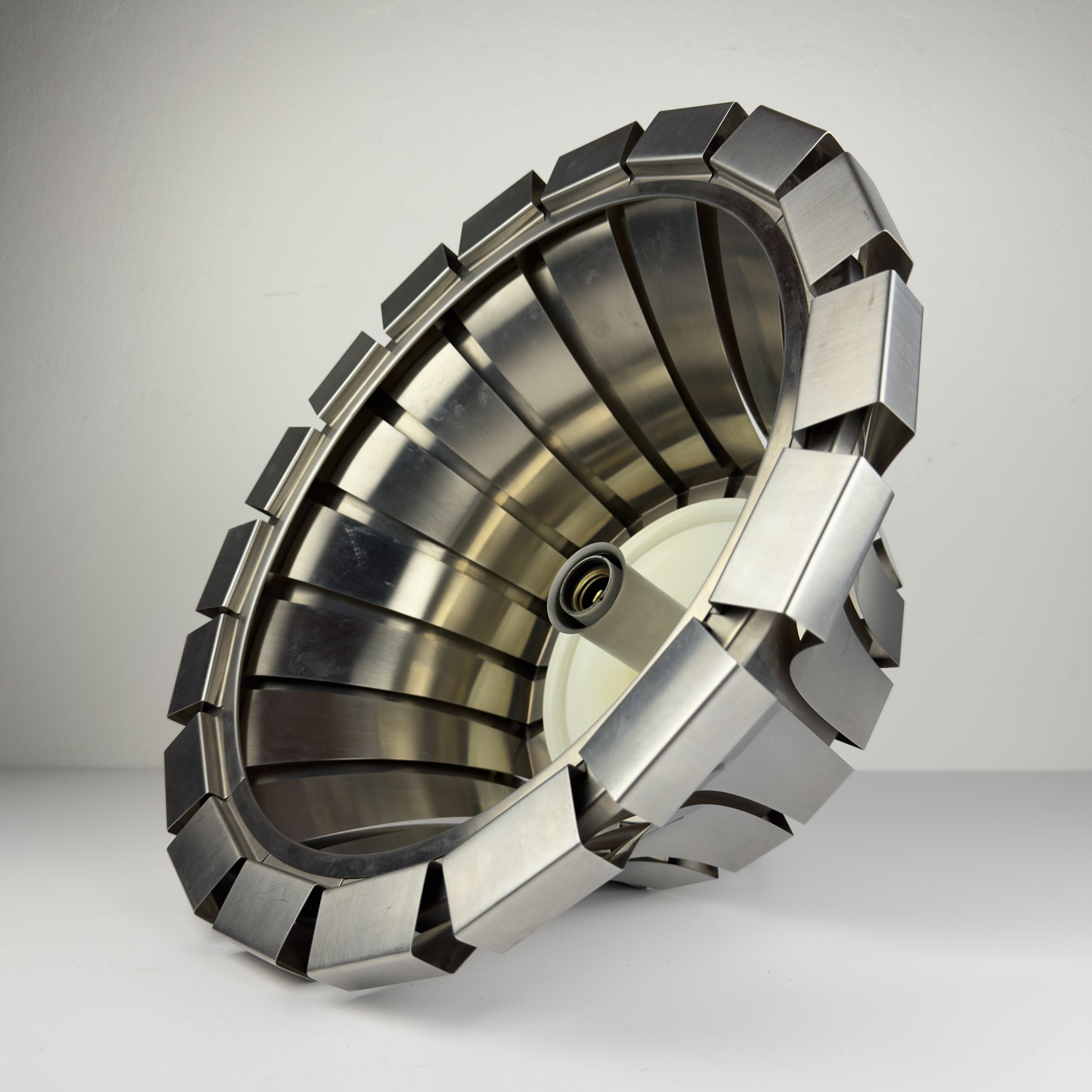 Vintage metal pendant lamp by Elio Martinelli for Martinelli Luce, Italy 1960s