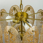 Original cascade murano glass chandelier, Italy 1980s