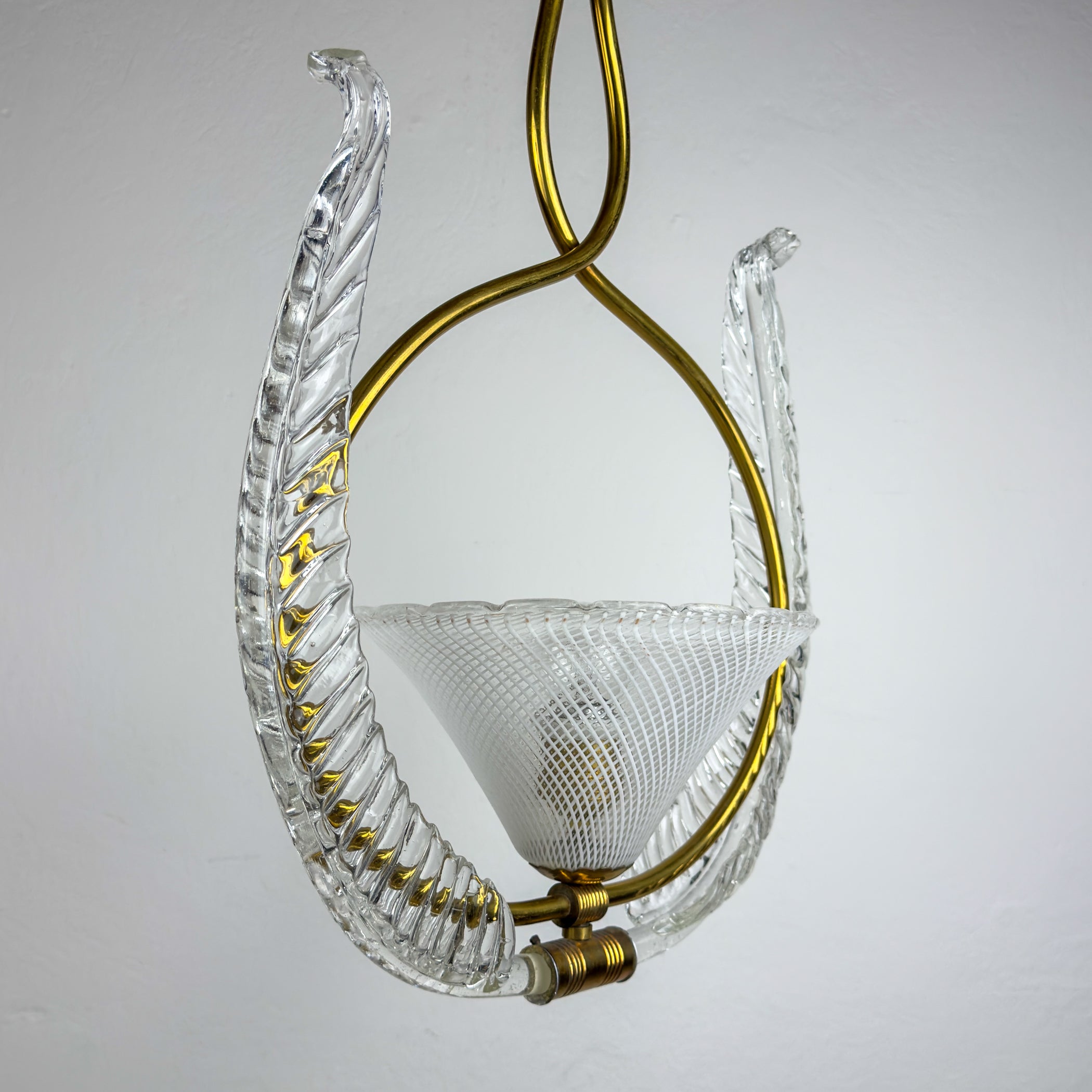 Vintage Murano chandelier by Barovier & Toso, Italy 1930s