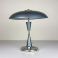 Grey industrial metal desk lamp Italy, 1960s
