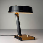 Vintage metal desk lamp by Oscar Torlasco, Italy 1950s