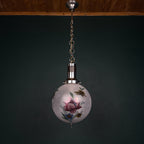 Vintage Pendant Light Flower, Italy 1960s
