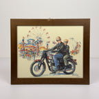 Limited edition lithograph 103/200 by Brioschi, Italy, 1970s