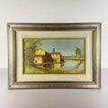 Original Landscape Oil Painting, Italy 1960s, Signed, Framed