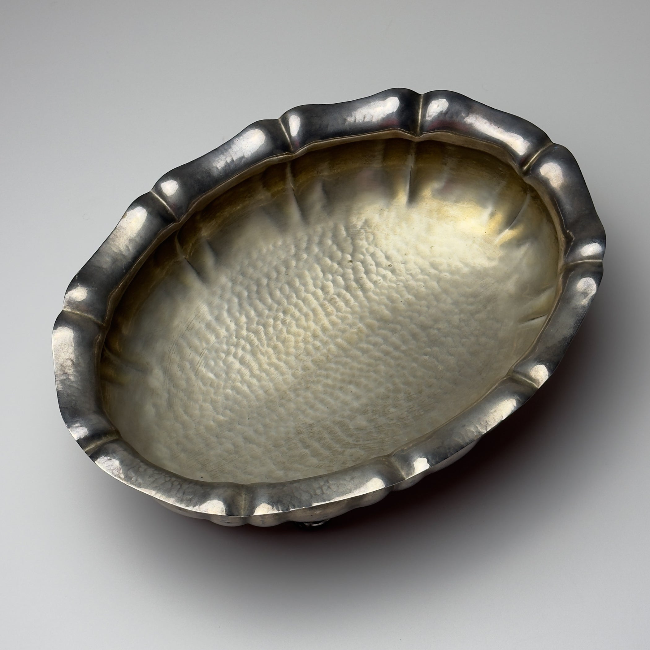 Vintage Silver Plated Bread Basket or Fruit Dish, Italy, 1950s