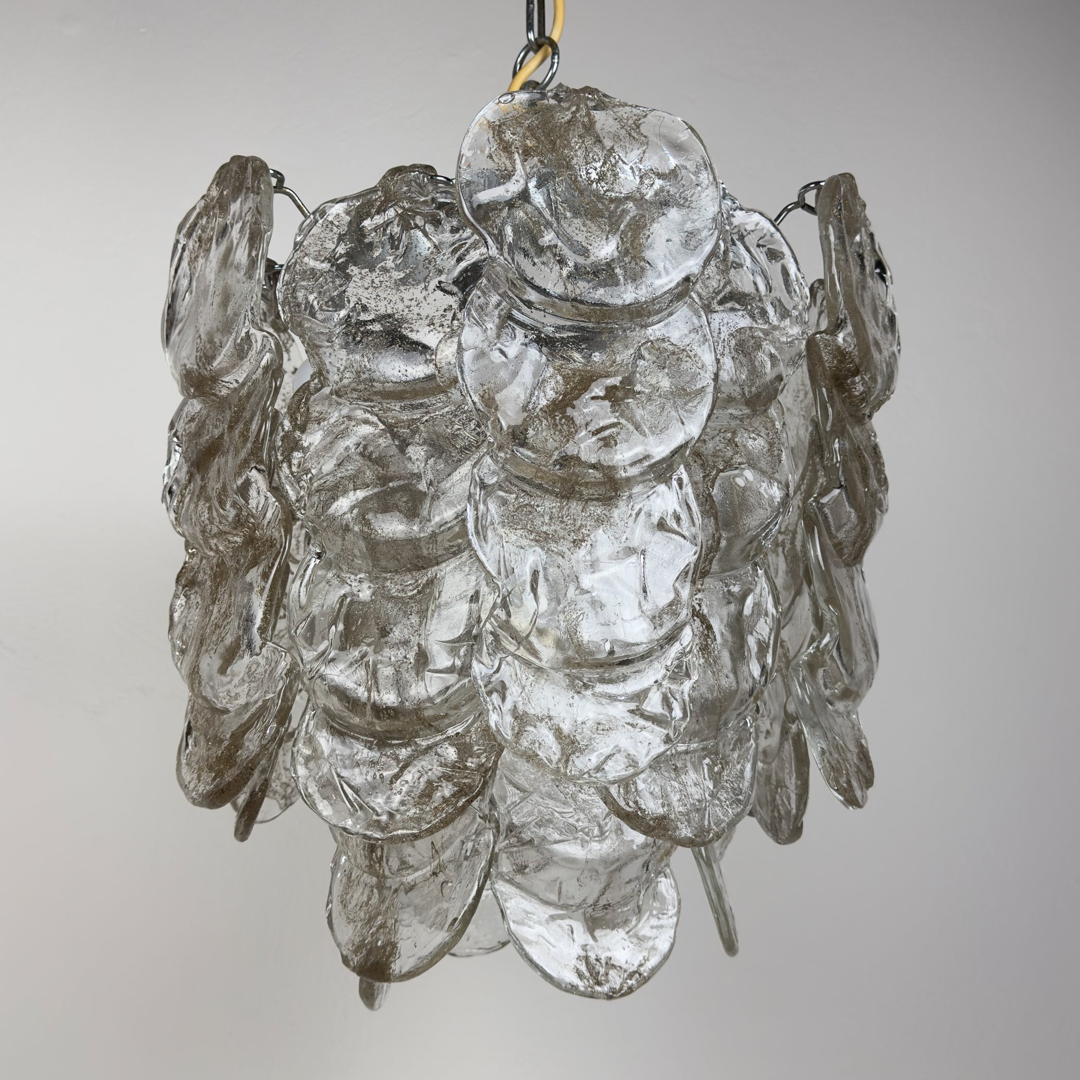 Vintage Murano chandelier by Mazzega, Italy 1970s
