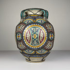 Vintage Moroccan Palatial Pottery Vase, Morocco 1930-50ss