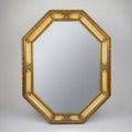 Vintage Large Wooden Wall Mirror, Italy 1930s