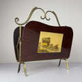Vintage magazine rack, Italy 1950s
