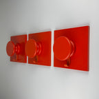 Mid-century wall hangers Space Age, Italy, 1980s, Set of 3
