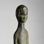 Vintage Bronze Sculpture Ombra della Sera, Italy 1950-70s