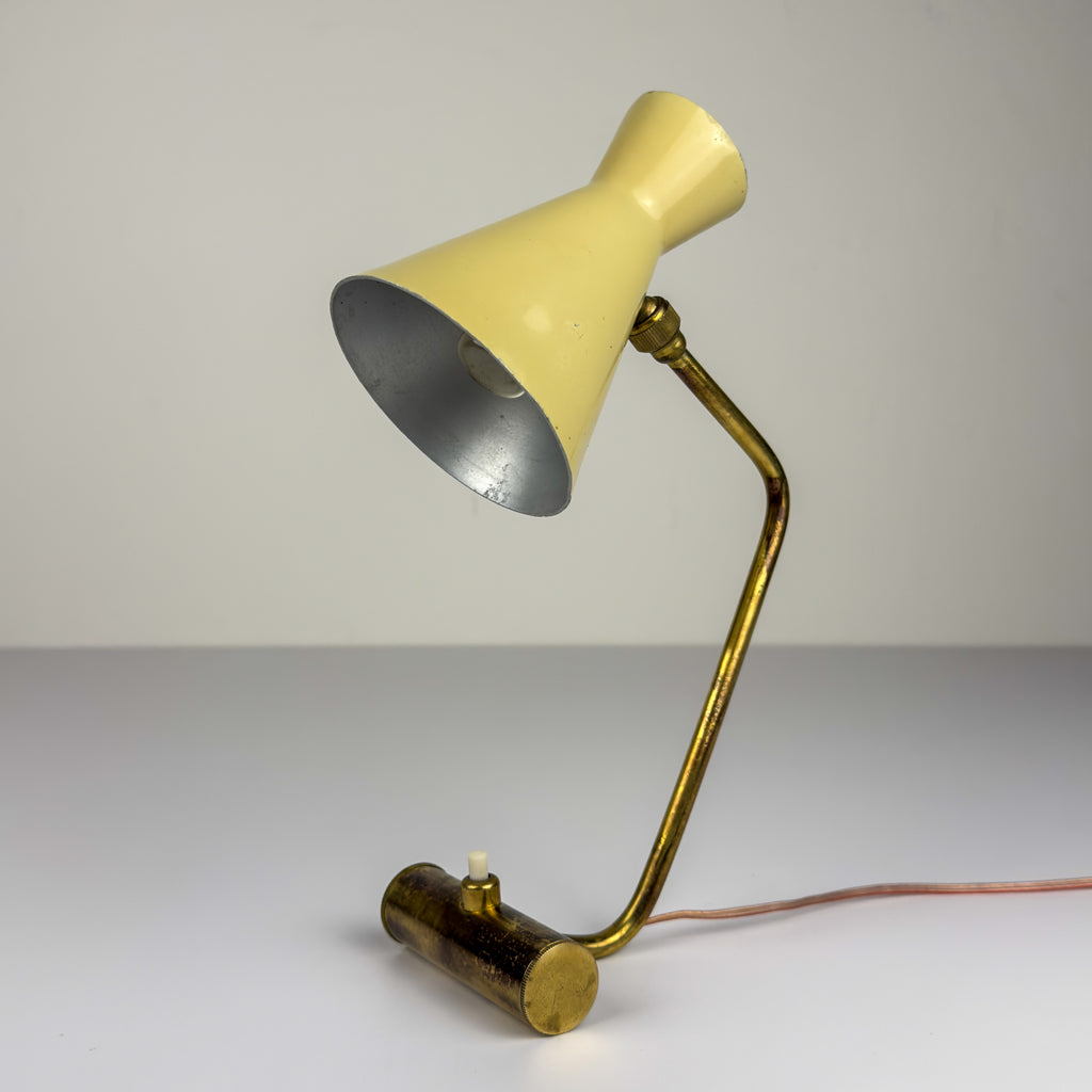 Vintage metal table lamp by Stilnovo, Italy 1950s