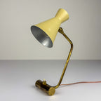 Vintage metal table lamp by Stilnovo, Italy 1950s