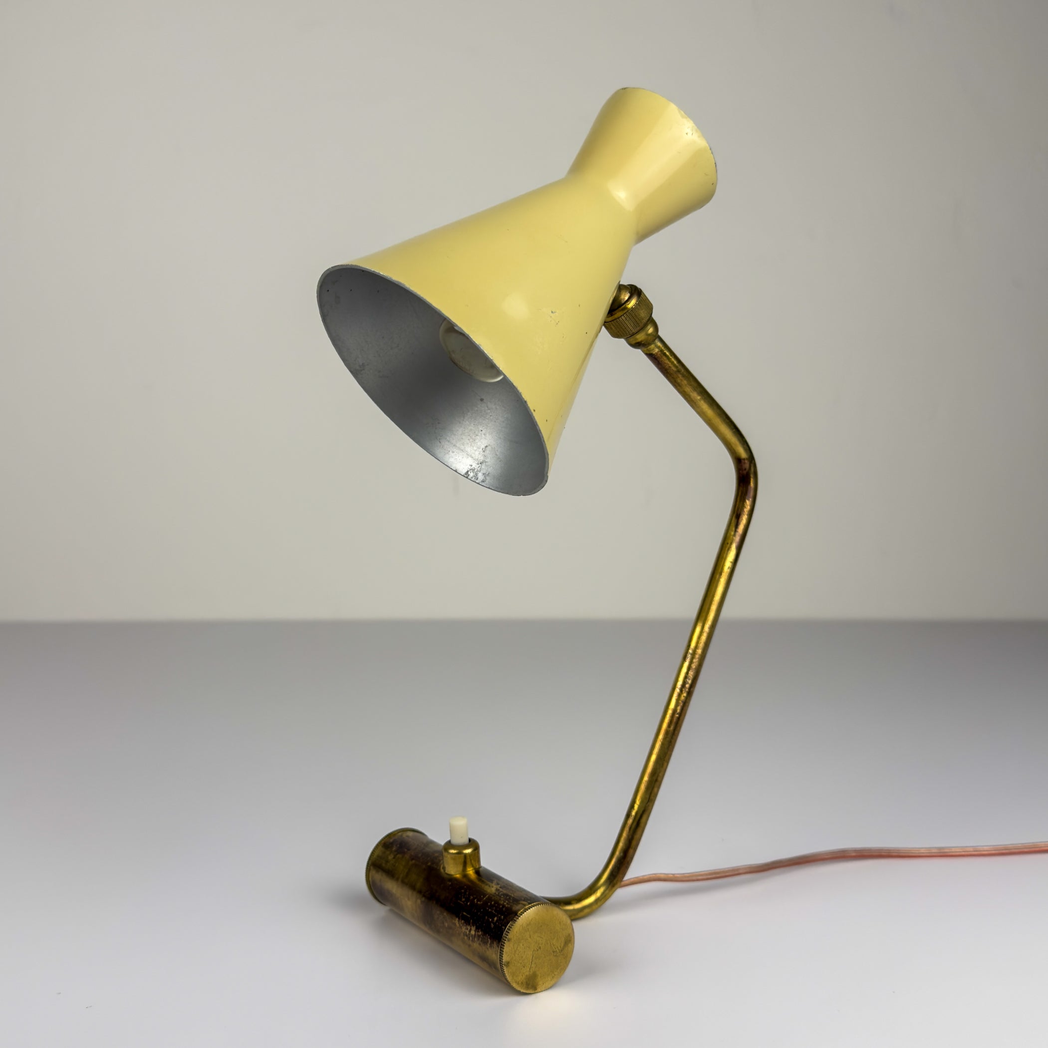 Vintage metal table lamp by Stilnovo, Italy 1950s