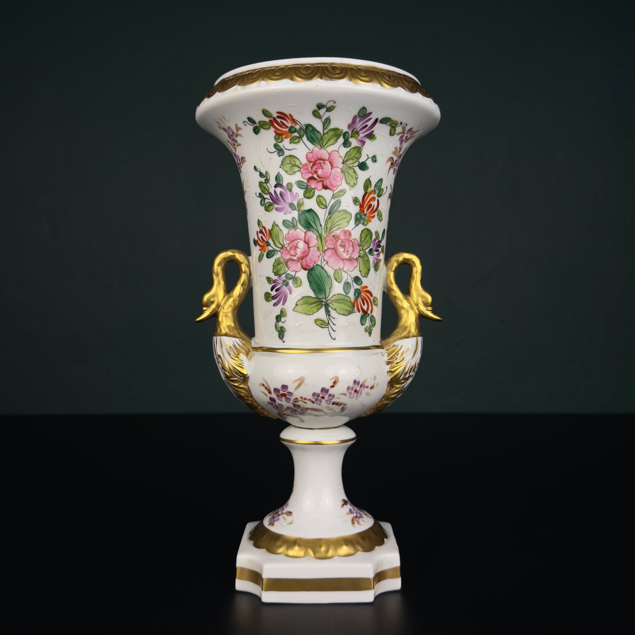 Vintage porcelain vase in the style of "Old Paris", China, Mid-20th Century