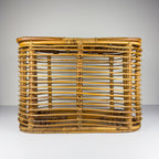 Vintage rattan basket, Italy 1960s