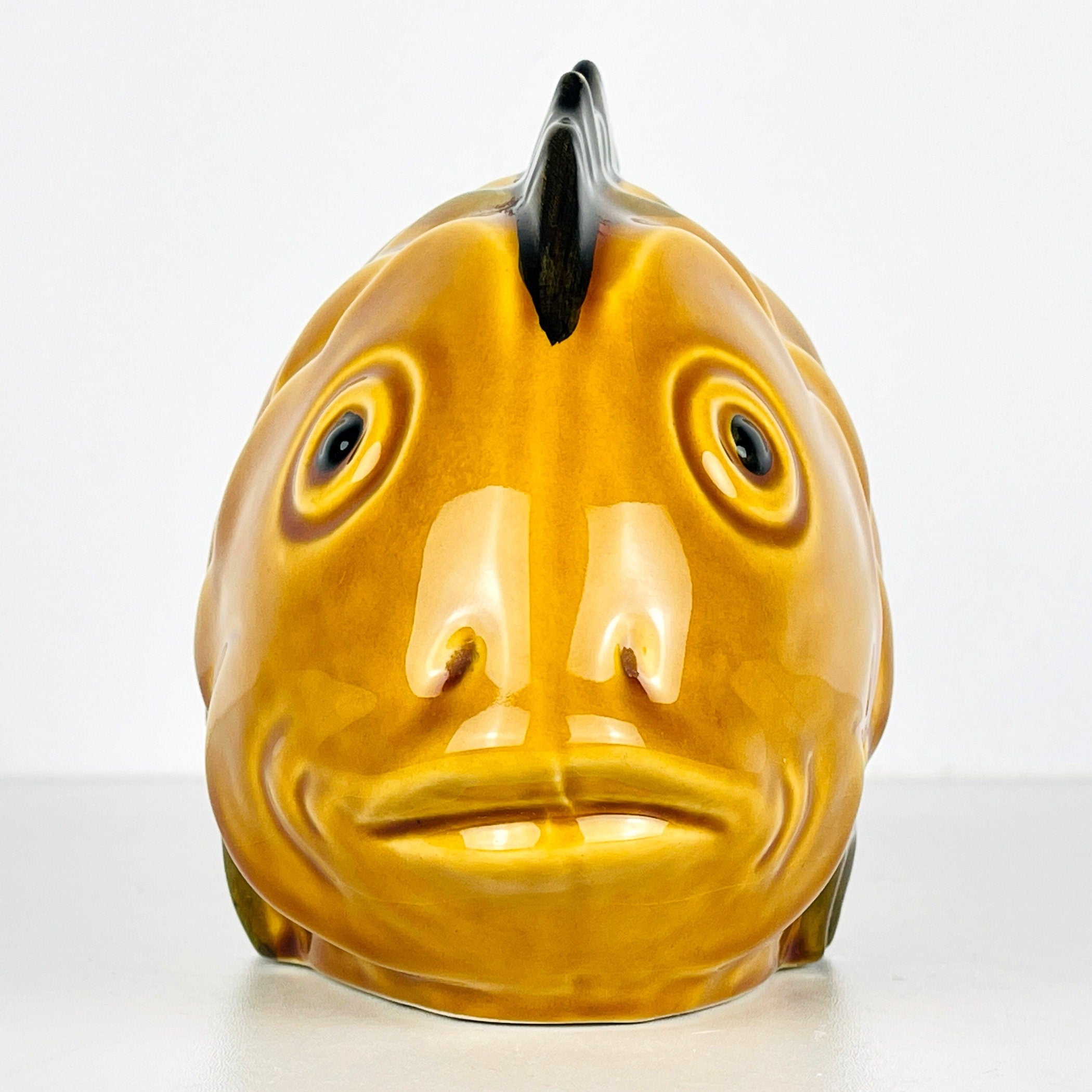 Vintage ceramic figure Fish Portugal 1970s