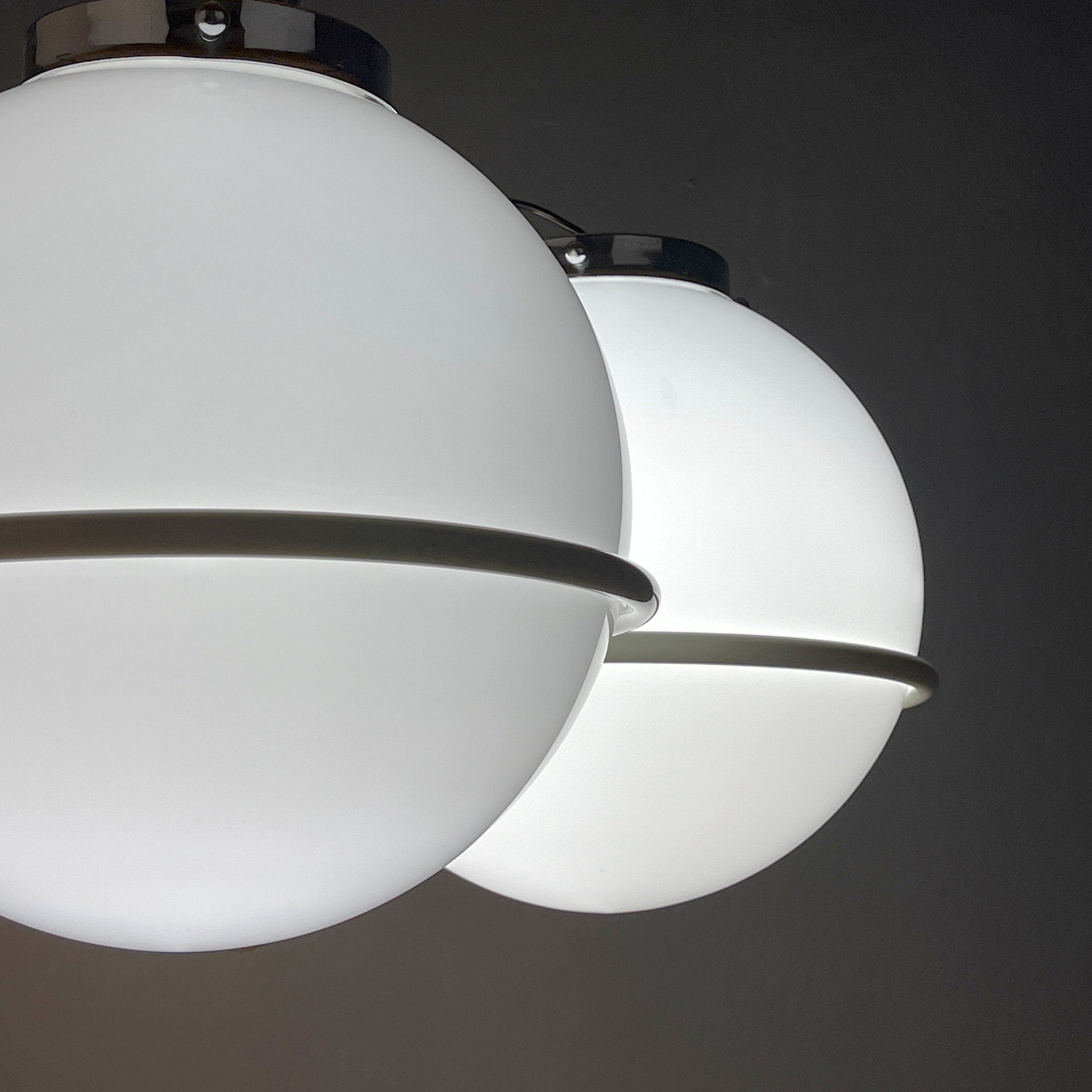 Gino Sarfatti murano glass globe chandelier Italy 1960s