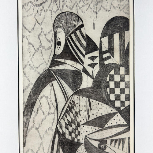 Graphics, etching, signature "Popy", Italy 1972