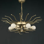 Mid-century murano glass chandelier Tronchi by Toni Zuccheri for Venini Italy 1960s