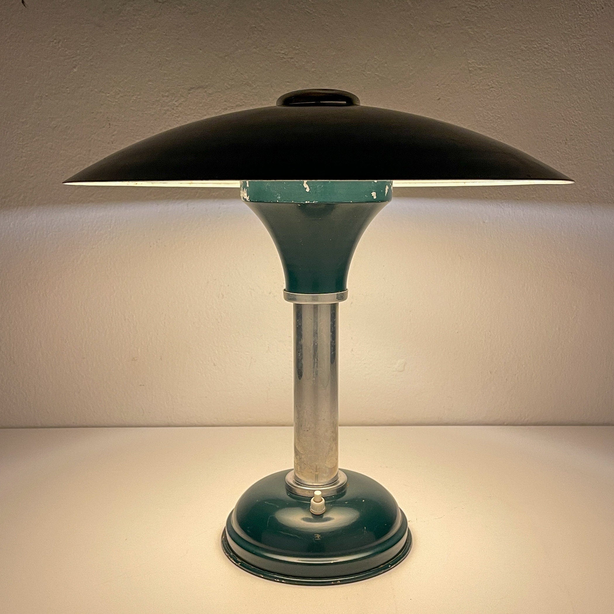 Bauhaus Metal Table lamp, Germany 1930s