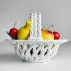 Vintage Italian Ceramic Fruit Basket, Mid 20th Century