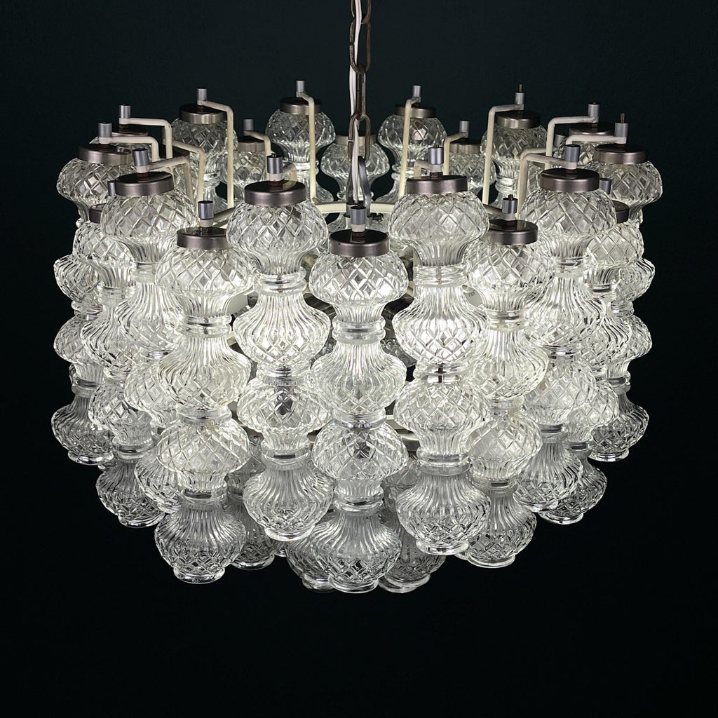 Murano chandelier by Flavio Poli for Seguso, Italy, 1960s