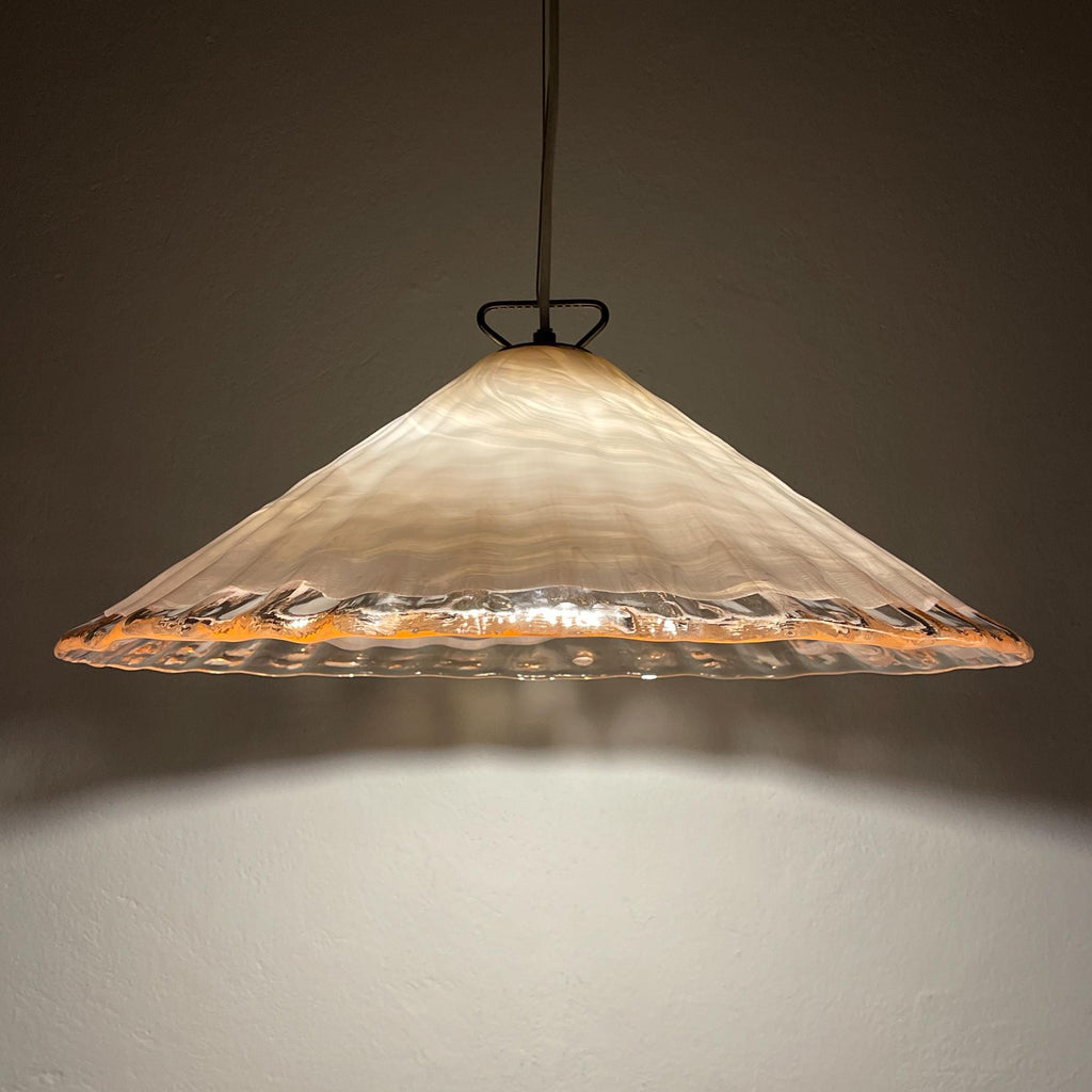 Vintage murano pendant lamp by "La Murrina" Italy 1970s