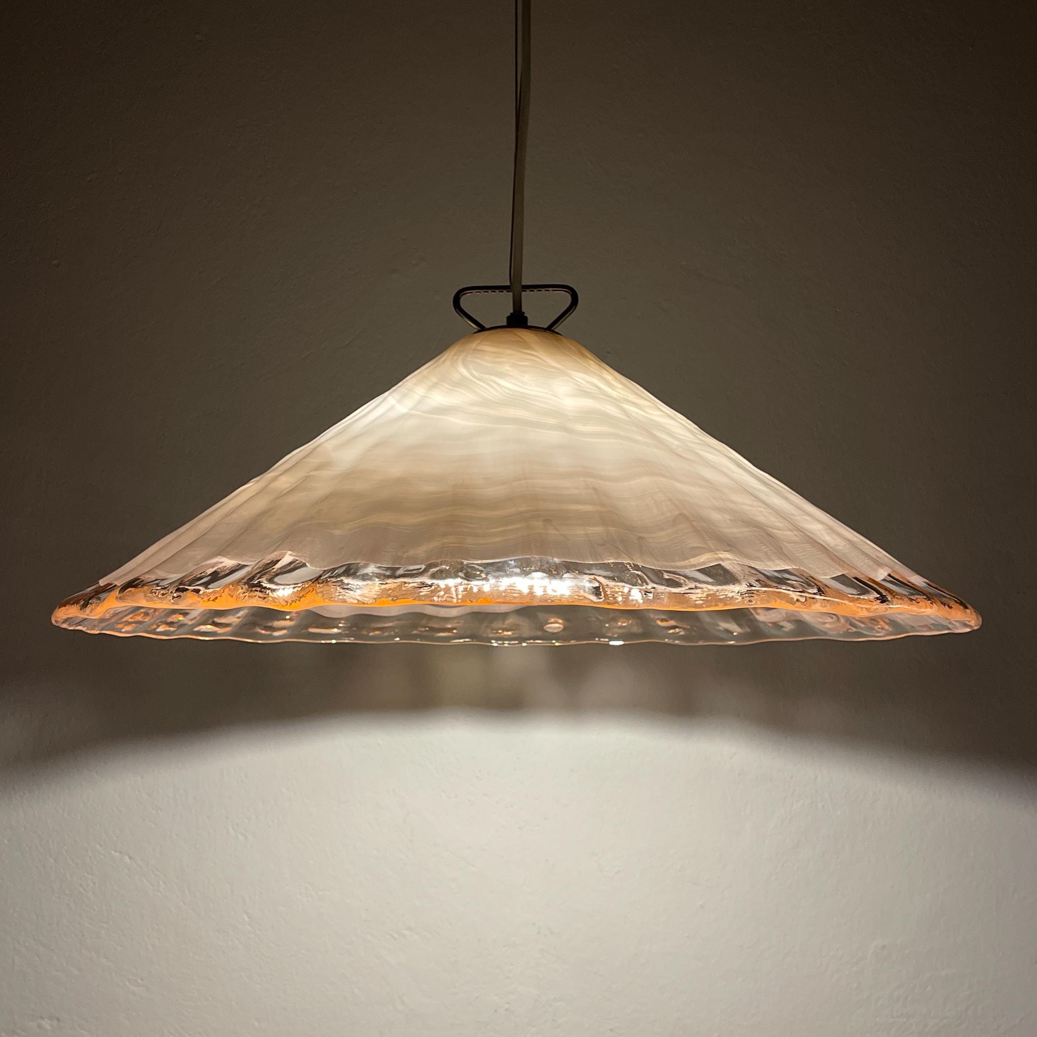 Vintage murano pendant lamp by "La Murrina" Italy 1970s